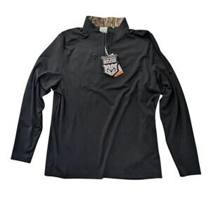 Puma Men's Large Realtree Collar Golf 1/4 Zip Long Sleeve Pullover Shirt $130